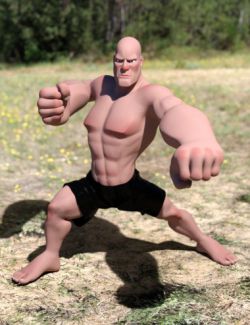 Ultimate Hero Poses for Toon Dwayne 8