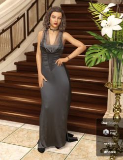 dForce Adrian Gown for Genesis 8 Females