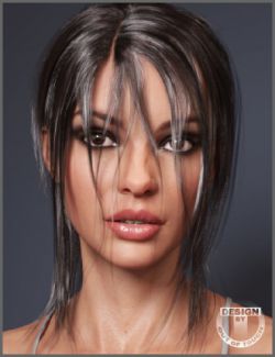 Leony Wet and Dry Ponytail Hair for Genesis 3 and 8 Female(s)