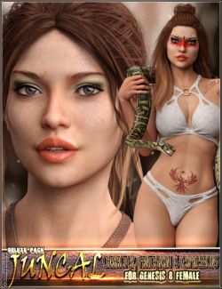 EJ Juncal Deluxe Pack for Genesis 8 Female: Character, Fantasykini and Expressions