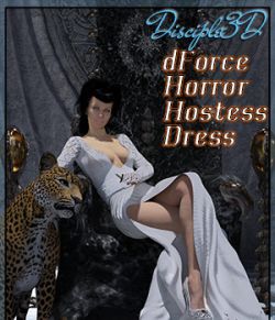 dForce Horror Hostess Dress for G8F