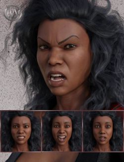 Just Attitude - Expressions for Genesis 8 Female and Latonya 8