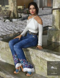 dForce Groovy Outfit for Genesis 8 Female(s)