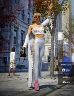 dForce Day Out Outfit for Genesis 8 Female(s)