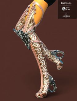 Jiwoo Fantasy Boots for Genesis 8 Female(s)