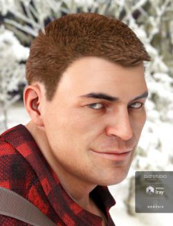 Greyson Hair for Genesis 8 and 3 Male(s)