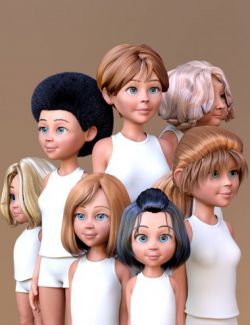 Toon Generations Hair for Genesis 8 Female(s)