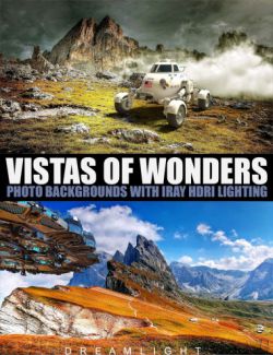 Vistas Of Wonders- Photo Backgrounds with Iray HDRI Lighting