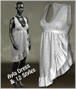 Ayla Dress and 12 Styles for Project Evolution, V4, Dawn and Pauline