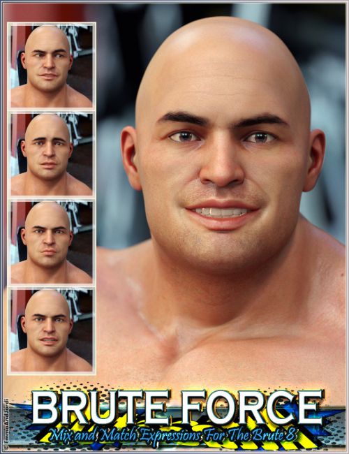Brute Force Mix and Match Expressions for The Brute 8 And Genesis 8 Male(s)