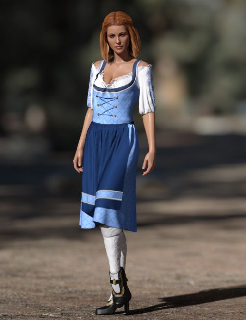 dForce Oktoberfest Dress for Genesis 8 Female(s)