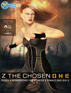Z The Chosen One- Poses and Expressions for Genesis 8 Female and Gia 8