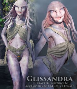 Glissandra Female Glissandi Character, anatomy and clothing for Genesis 8 Female