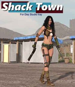 Shack Town for Daz Studio Iray