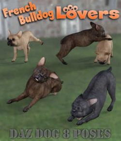 FRENCH BULLDOG Lovers Poses for French Bulldog Breed (Daz Dog 8)