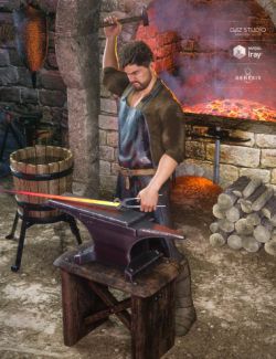 dForce Blacksmith Outfit for Genesis 8 Male(s)