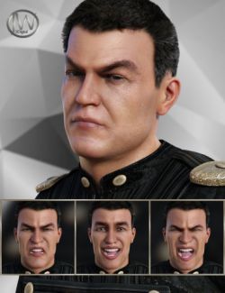 Warrior Expressions for Genesis 8 Male and Vladimir 8