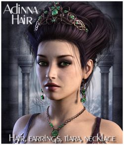 Adinna Hair for Genesis 3 and Genesis 8