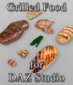 Grilled Food (for DAZ Studio)