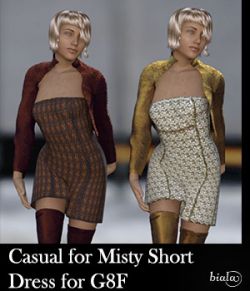 Casual for Misty Short Dress for G8F