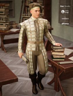 dForce Renaissance Attire for Genesis 8 Male(s)