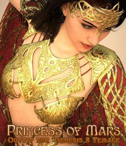 Princess of Mars Outfit for Genesis 8 Female