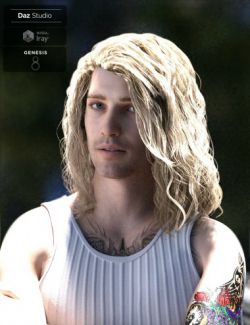 Viktor Long Locks for Genesis 3 and 8