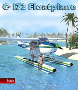 C-172 Floatplane for Poser