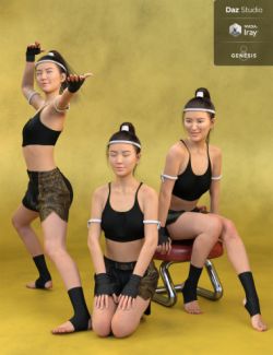 Tai Chi and Everyday Poses and Expressions for Mei Lin 8 and Genesis 8 Female(s)