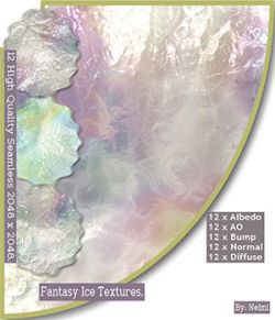 12 Fantasy Ice Textures with maps- MR