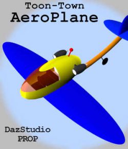 Toon-Town AeroPlane for Daz Studio