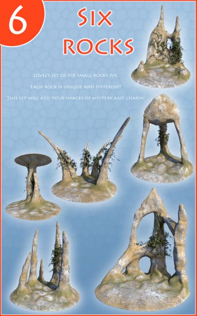 Click here to see preview images for "Six rocks" Six rocks