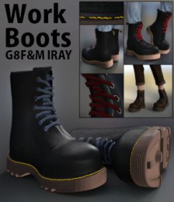 Work Boots for G8F and G8M Iray