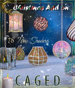 Caged Lanterns - Christmas Add on for DAZ