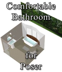 Comfortable Bathroom - for Poser