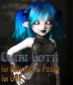 Chibi Goth for Petunia and Posey G8F