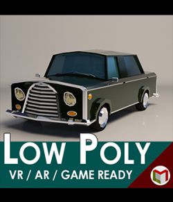 Low-Poly Cartoon Limousine Car - Extended License