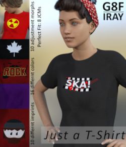 Just a T-Shirt for G8F Iray- Genesis 8 Female Shirt