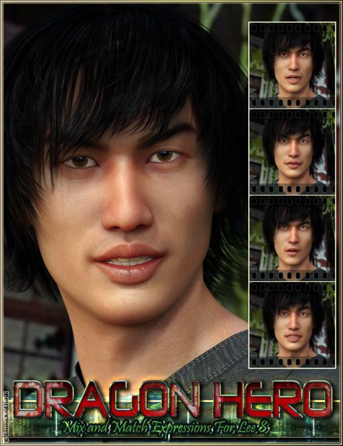 Dragon Hero Mix And Match Expressions For Lee 8 And Genesis 8 Male(s)