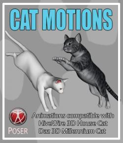 Cat Motions  for Poser