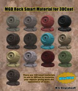 MGD Rock Smart Materials for 3DCoat