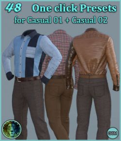 48 One click Presets for Casual 01 and Casual 02