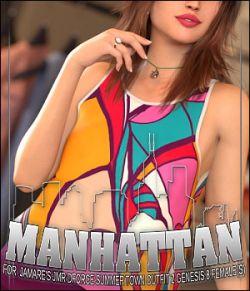 Manhattan for JMR dForce Summer Town Outfit 2 Genesis 8 Females