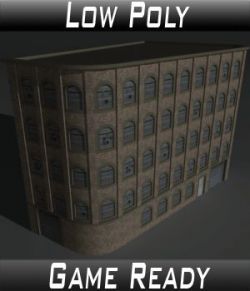 Low Poly Factory Building 5 - Extended Licence