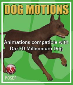 Dog Motions for Poser