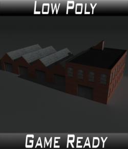 Low Poly Factory Building 8 - Extended Licence