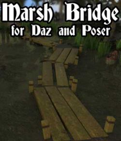 Marsh Bridge for Daz and Poser