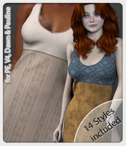 Anya Dress and 14 Styles for PE, V4, Dawn and Pauline