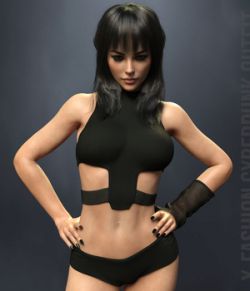 X-Fashion CyberPunk Outfit for Genesis 8 Females