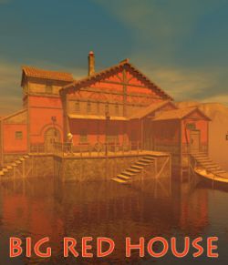 Big red house